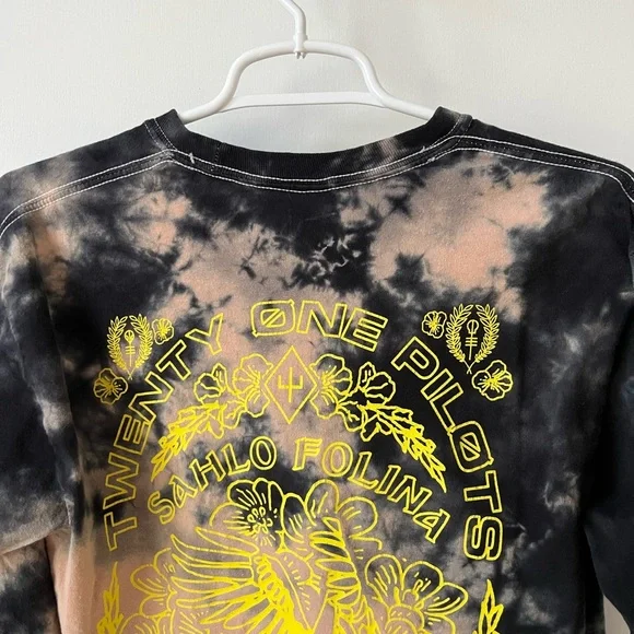 Twenty One Pilots 2019 Sahlo Folina Bandito Tour Tie Dye Long Sleeve Band Tee - Picture 9 of 15